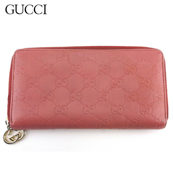 Gucci Handbags - Gucci ssima leather pink long Wallet